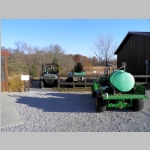 Vehicles with water pumps, preparing for a prescribed burn