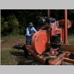 aligning the log for the first cut